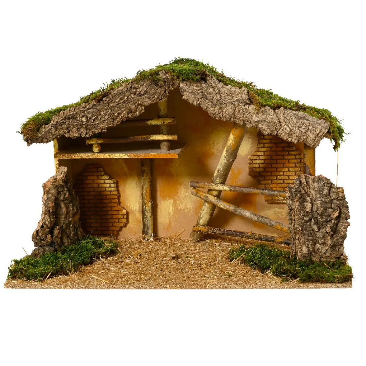 KAEMINGK Crèche de Noël vide (Hauteur 35 cm) Sainte-Mélina Naturel Clearance