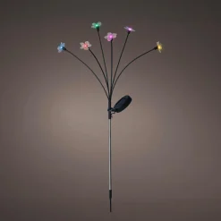 KAEMINGK Décoration lumineuse Solaire à piquer au sol (H70 cm) Flowers Multicolore Online