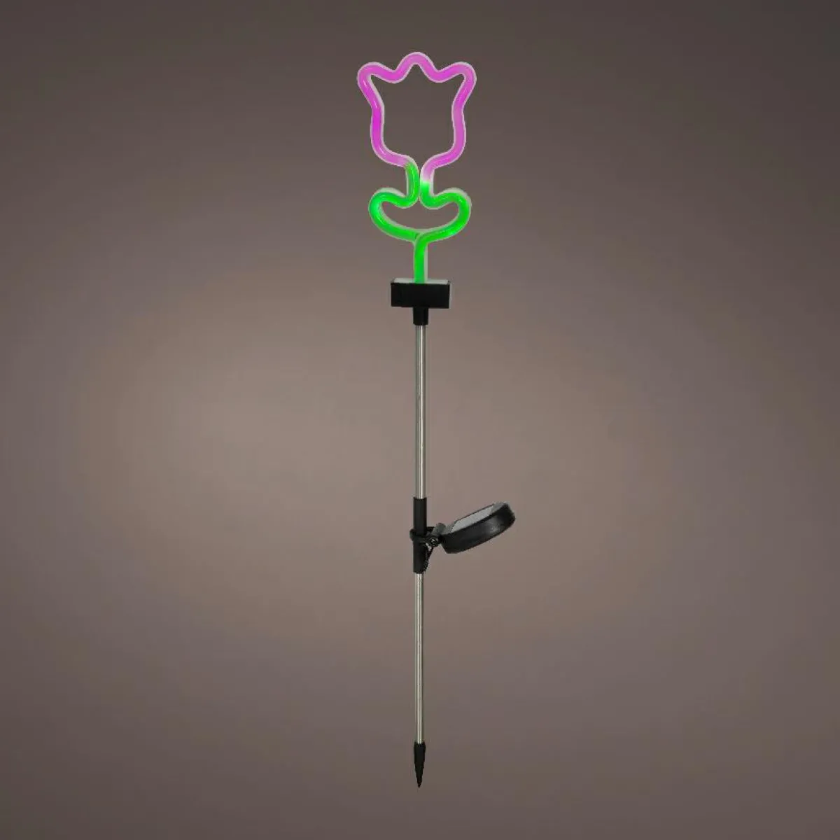 KAEMINGK Décoration lumineuse Solaire à piquer au sol (H70 cm) Tulipe néon Multicolore Clearance