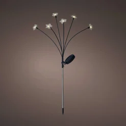 KAEMINGK Décoration lumineuse Solaire à piquer au sol (H70 cm) Flowers Blanc chaud Hot