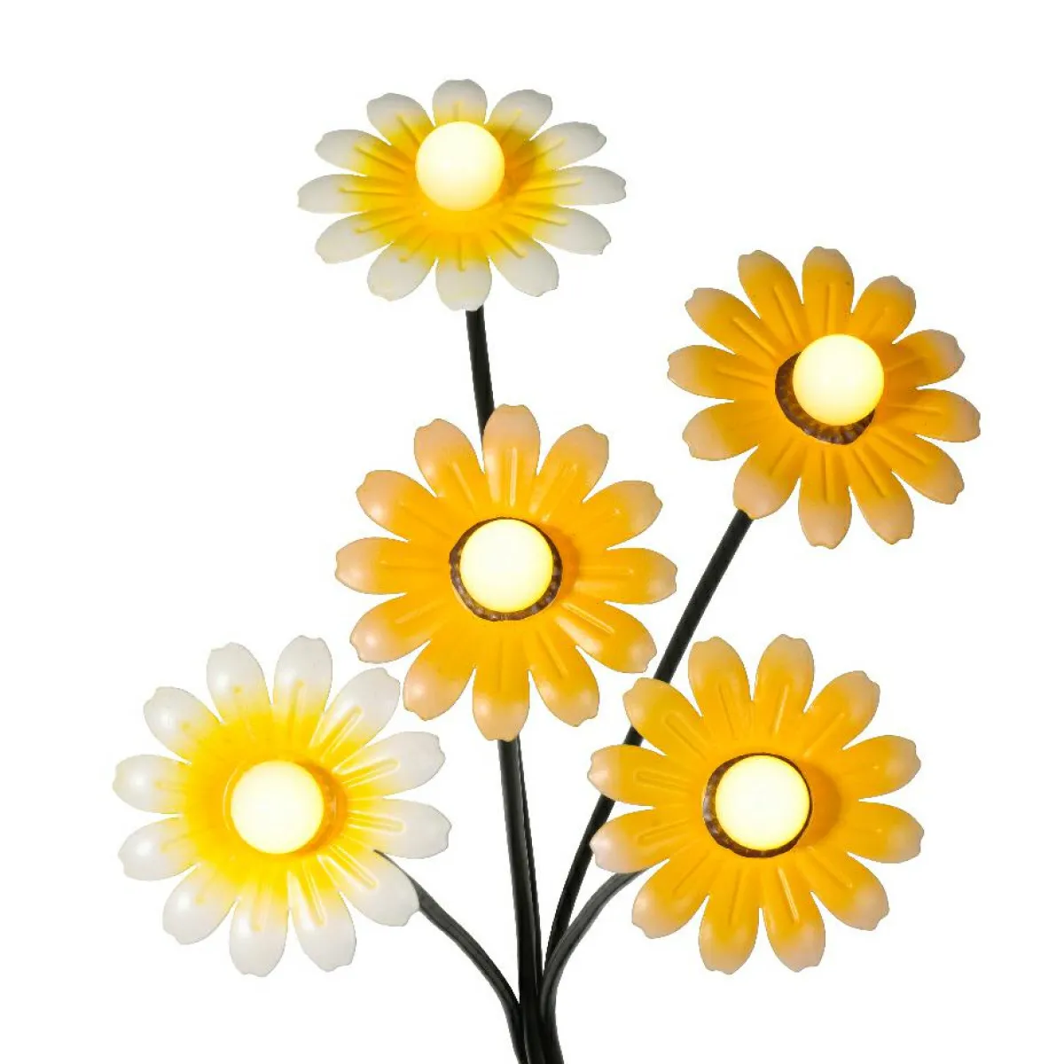 KAEMINGK Décoration lumineuse Solaire à piquer au sol (H60 cm) Marguerites et blanc chaud Jaune Online