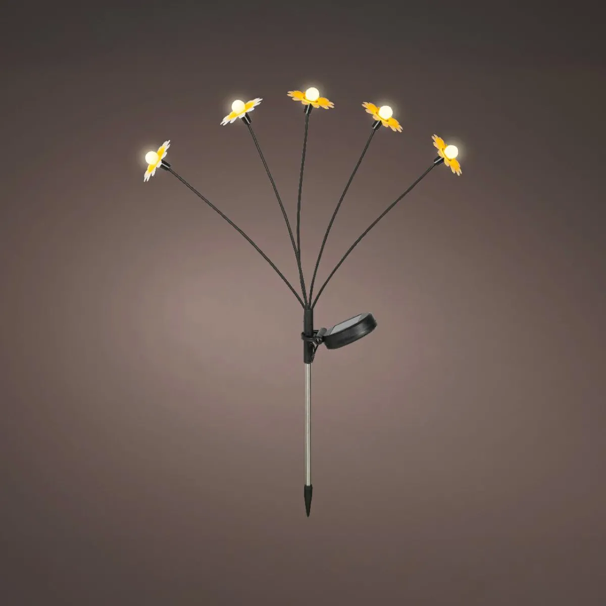 KAEMINGK Décoration lumineuse Solaire à piquer au sol (H60 cm) Marguerites et blanc chaud Jaune Online