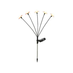 KAEMINGK Décoration lumineuse Solaire à piquer au sol (H60 cm) Marguerites et blanc chaud Rouge New