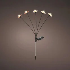 KAEMINGK Décoration lumineuse Solaire à piquer au sol (H60 cm) Marguerites et blanc chaud Rouge New