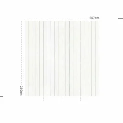 MOTIF Décoration murale adhésive (257 x 260 cm) Coton et Lavande Gris Hot