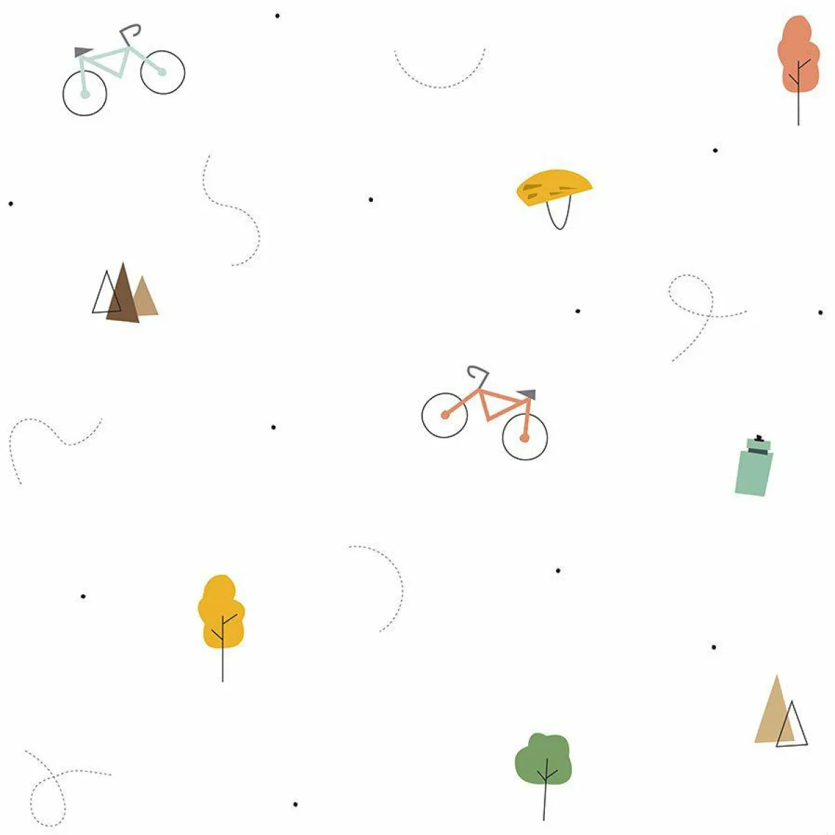 MOTIF Décoration murale adhésive (130 x 260 cm) Bike Multicolore Online