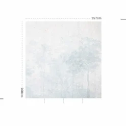 MOTIF Décoration murale adhésive (257 x 260 cm) Dream Forest Bleu