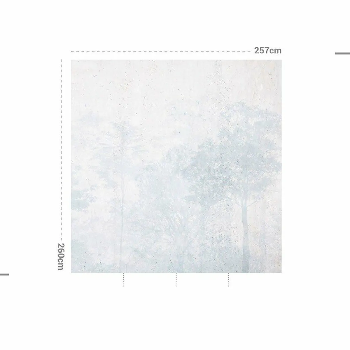 MOTIF Décoration murale adhésive (257 x 260 cm) Dream Forest Bleu