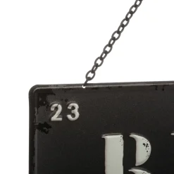 ATMOSPHERA Décoration murale en métal (H34 cm) Message Loft Noir Best