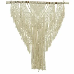 #N/A Décoration murale Macramé en coton (H100 cm) Beige Outlet