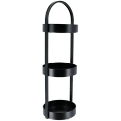 TENDANCE Desserte 3 niveaux en métal (H73 cm) Homy Noir Online