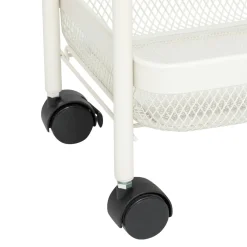 5 Five Simply Smart Desserte à roulettes 3 niveaux en métal (H75 cm) Mayaj Beige