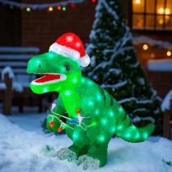EMINZA Dinosaure lumineux 80 LED (H47 cm) Rex Blanc froid Sale