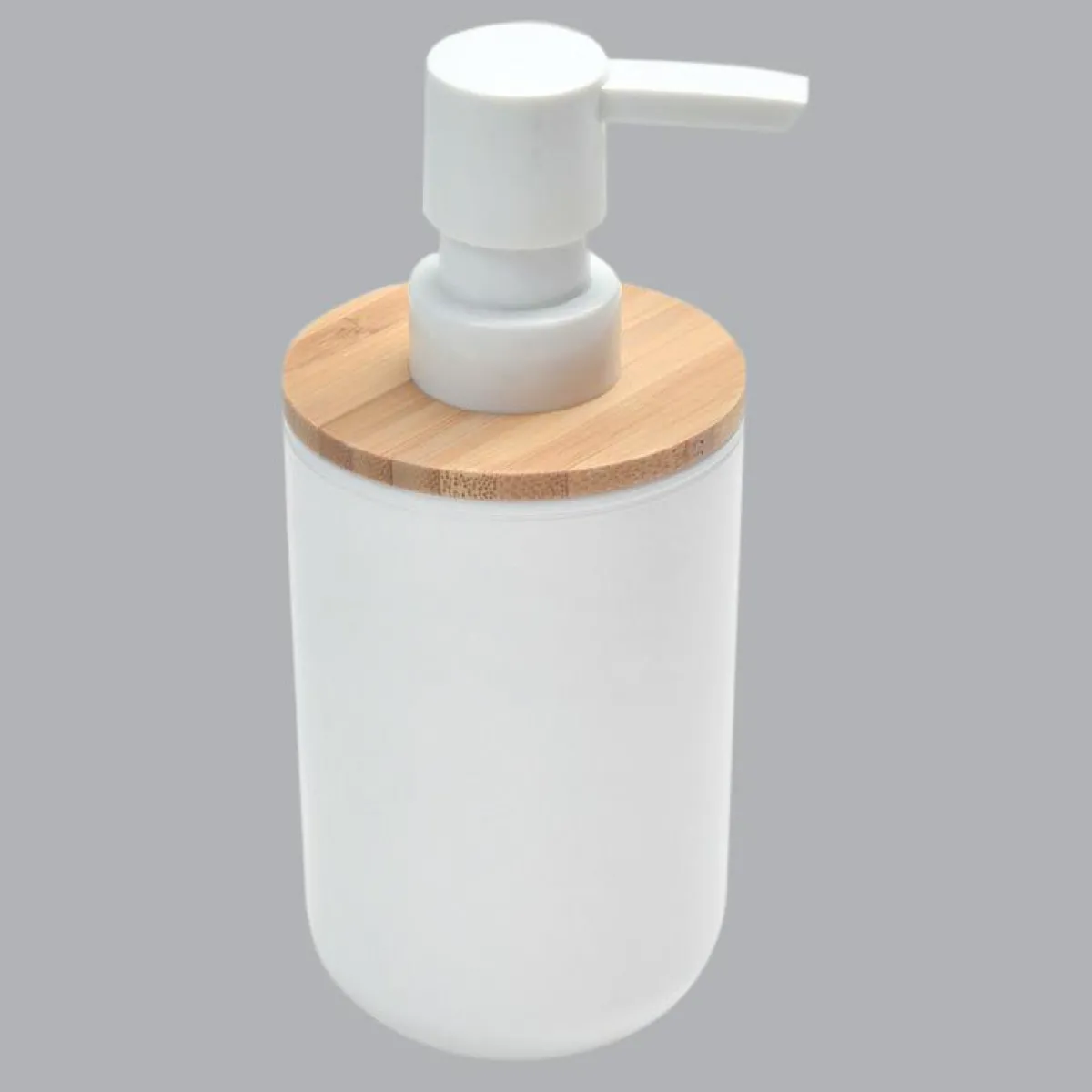 TENDANCE Distributeur de savon Bambou précieux Blanc Discount