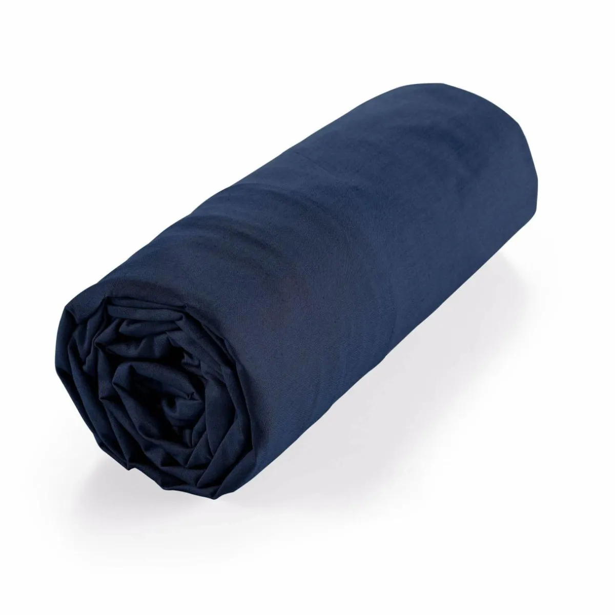 DOUCEUR D'INTERIEUR Drap housse coton bio (160 x 200 cm) Biolina Bleu nuit Hot