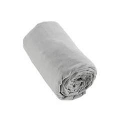 EMINZA Drap housse flanelle de coton (140 x 190 cm) Nina Gris clair Online
