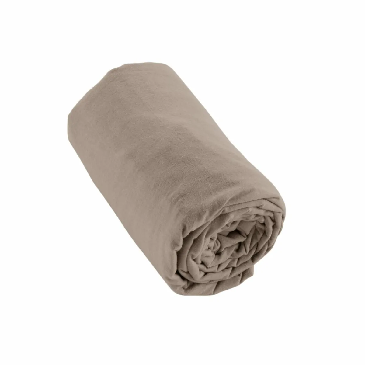 EMINZA Drap housse flanelle de coton (140 x 200 cm) Nina Ficelle Online