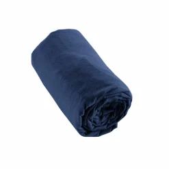EMINZA Drap housse flanelle de coton (140 x 200 cm) Nina Bleu nuit Discount