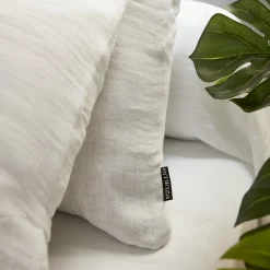 EMINZA Drap housse gaze de coton (140 x 190 cm) Gaïa chantilly Blanc Hot