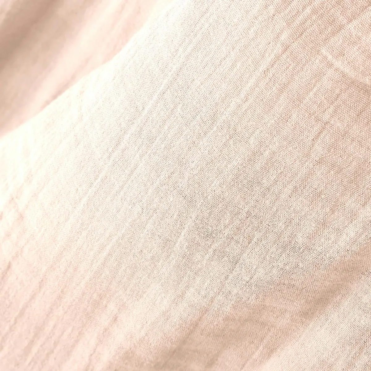 EMINZA Drap housse gaze de coton (90 x 200 cm) Gaïa Rose poudré Clearance