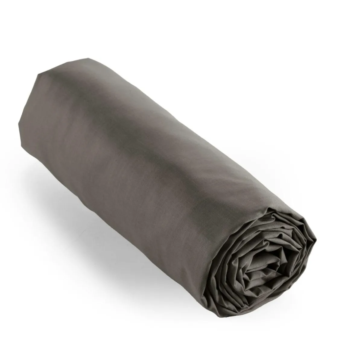 EMINZA Drap housse percale de coton (160 x 200 cm) Cali Gris Anthracite Online
