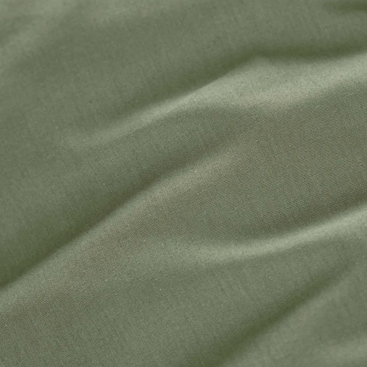 EMINZA Drap housse percale de coton (180 x 200 cm) Cali Vert romarin Discount