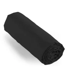 EMINZA Drap housse percale de coton (90 x 200 cm) Cali Noir Clearance