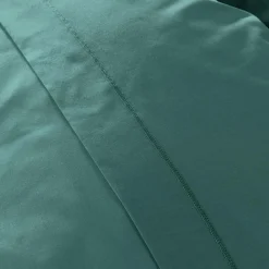 EMINZA Drap housse percale de coton (90 x 200 cm) Cali Bleu canard Discount