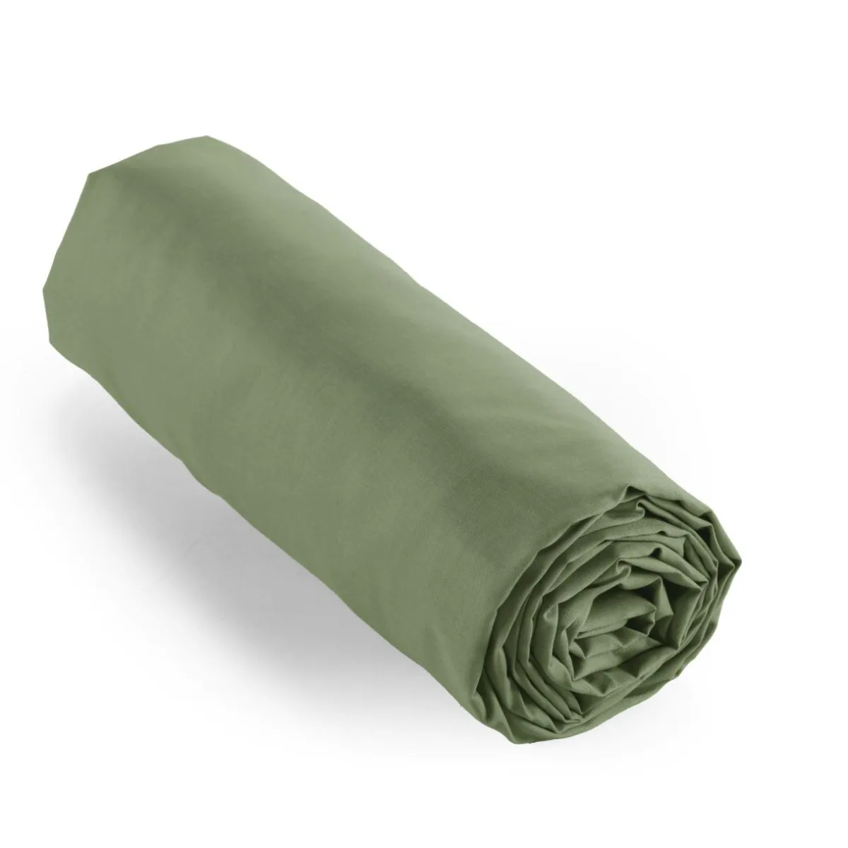 EMINZA Drap housse percale de coton (90 x 190 cm) Cali Vert romarin Online