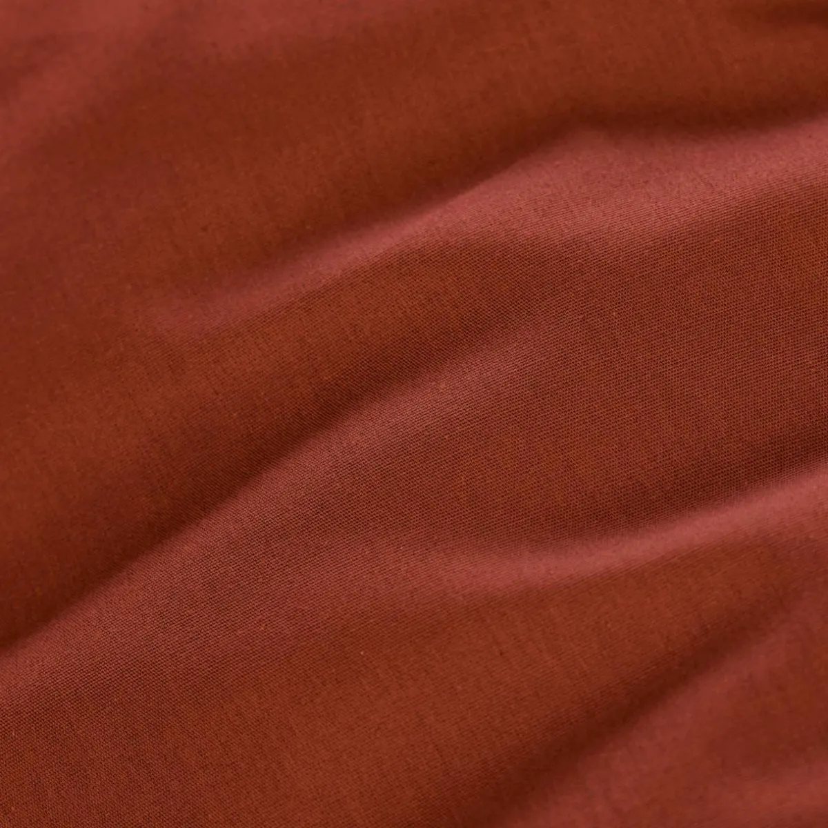 EMINZA Drap housse percale de coton (160 x 200 cm) Cali Terracotta Clearance