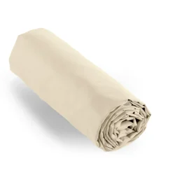 EMINZA Drap housse percale de coton (90 x 190 cm) Cali Beige Outlet