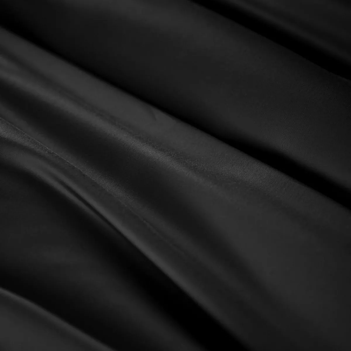 EMINZA Drap housse satin de bambou (180 x 200 cm) Sienna Noir Best