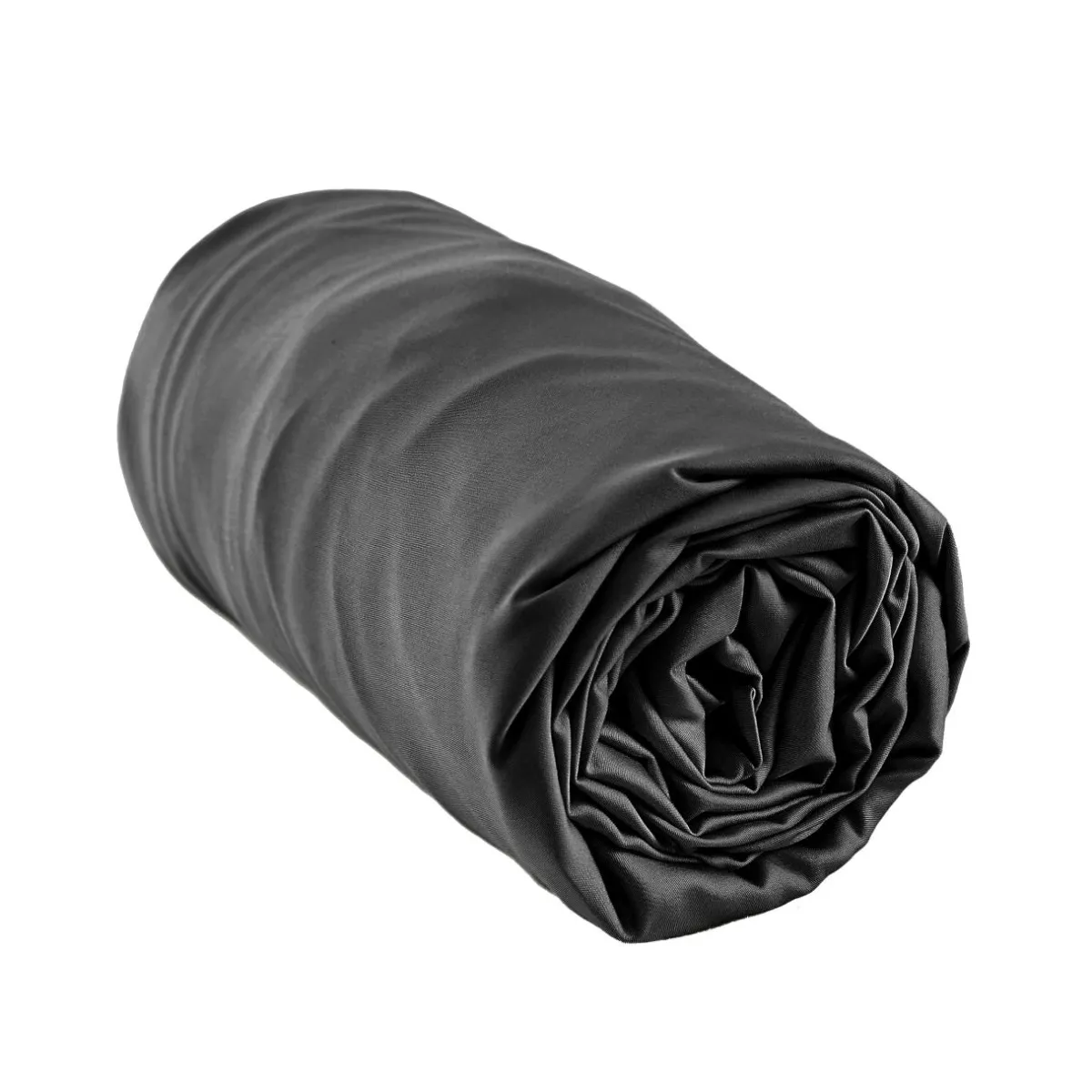 EMINZA Drap housse satin de bambou (140 x 200 cm) Sienna Noir Sale