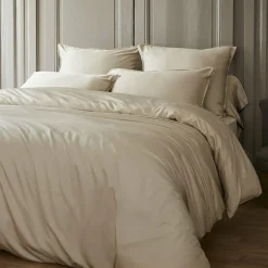EMINZA Drap housse satin de bambou (90 x 200 cm) Sienna Beige Clearance