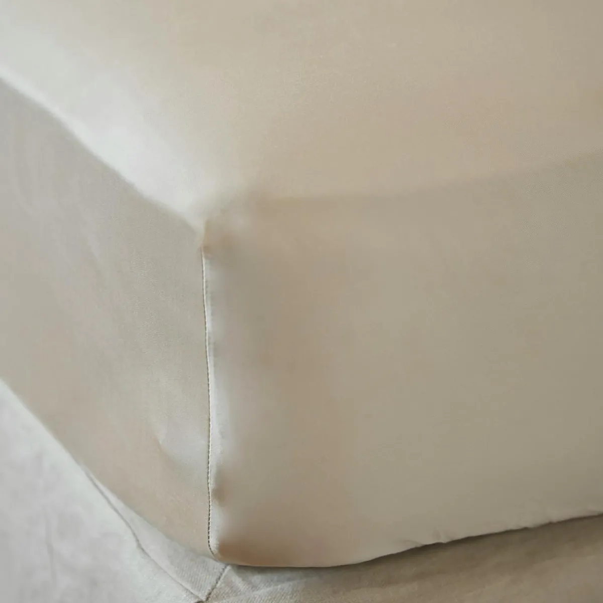 EMINZA Drap housse satin de bambou (200 x 200 cm) Sienna Beige Sale