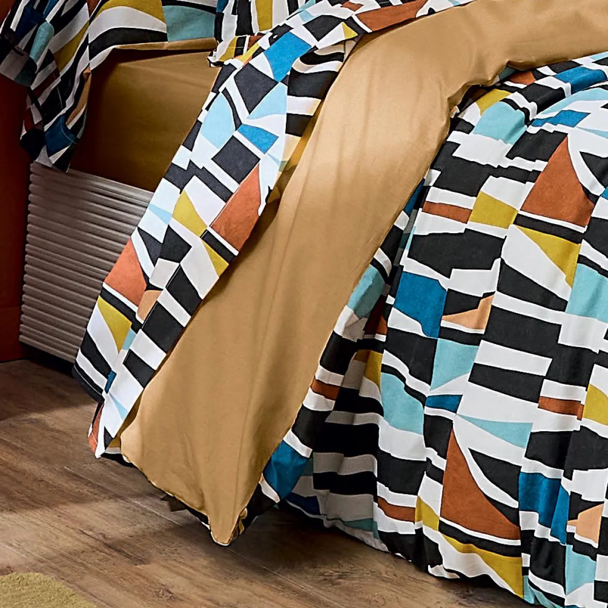 TRADI LINGE Drap plat coton (240 x 310 cm) Pietro Multicolore Hot