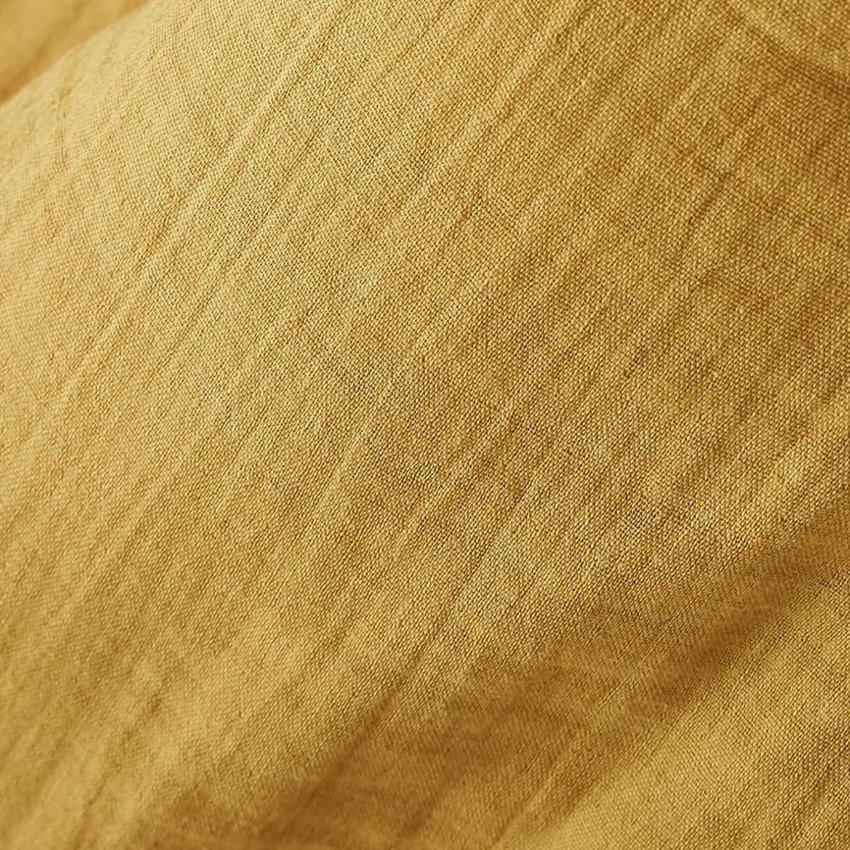EMINZA Drap plat gaze de coton (240 x 300 cm) Gaïa Jaune safran Outlet