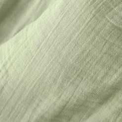 EMINZA Drap plat gaze de coton (240 x 300 cm) Gaïa Vert tilleul Sale