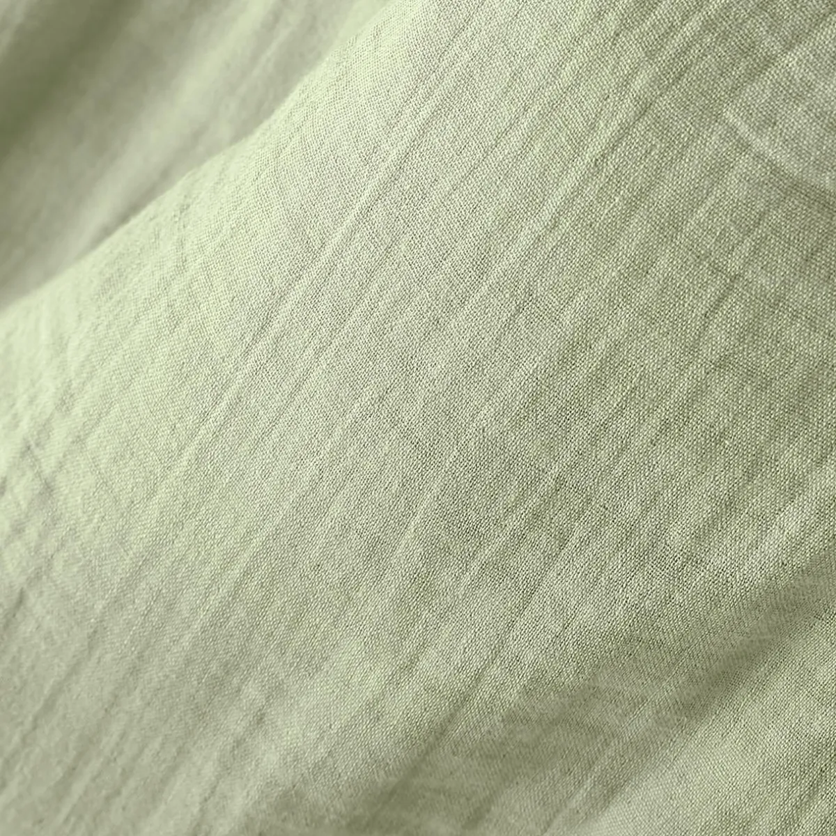 EMINZA Drap plat gaze de coton (270 x 300 cm) Gaïa Vert tilleul