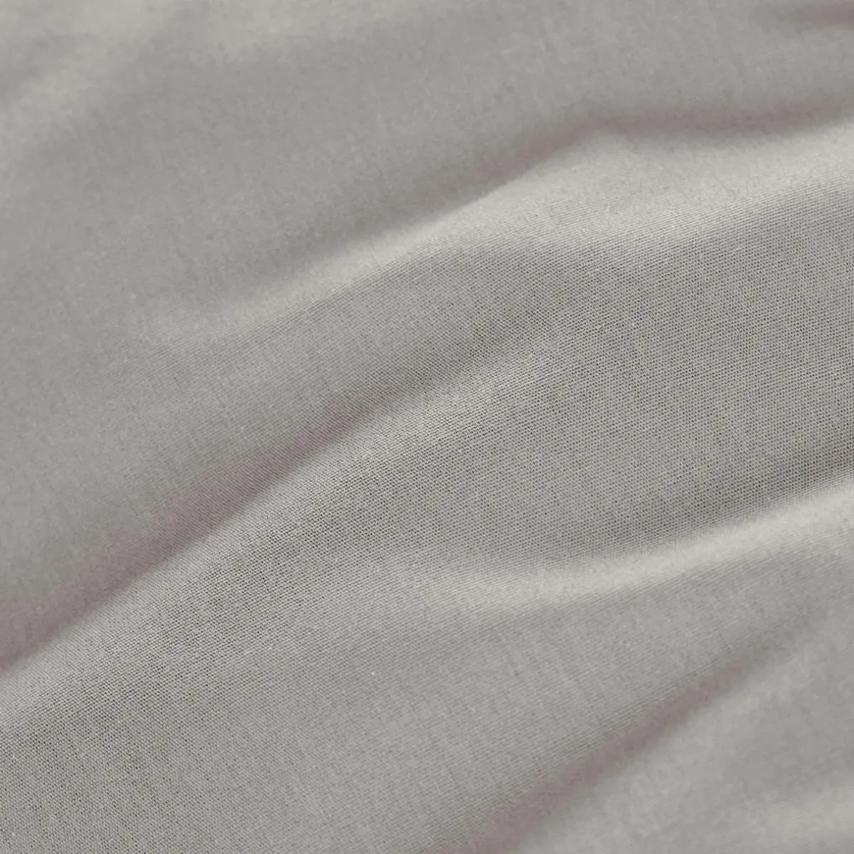 EMINZA Drap plat percale de coton (240 x 300 cm) Cali Gris clair Sale