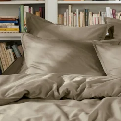 EMINZA Drap plat percale de coton (240 x 300 cm) Cali Taupe Online