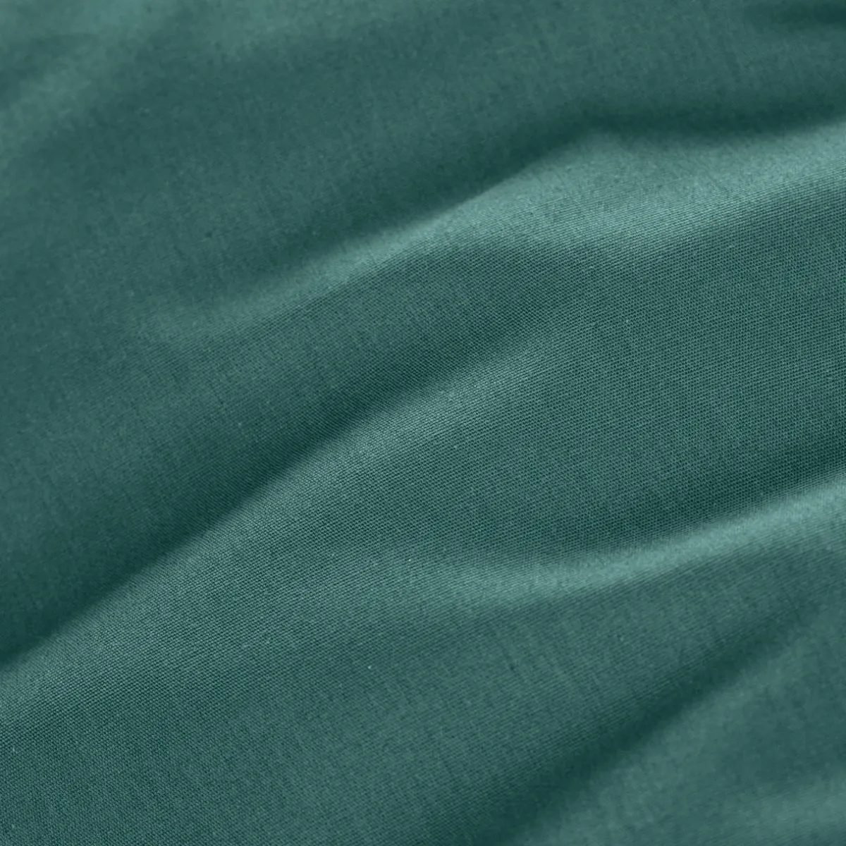 EMINZA Drap plat percale de coton (240 x 300 cm) Cali Bleu canard Discount