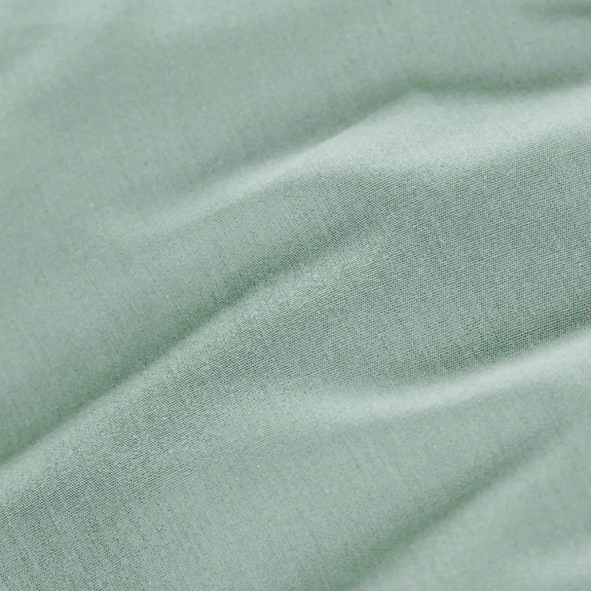 EMINZA Drap plat percale de coton (270 x 300 cm) Cali Vert Eucalyptus Hot