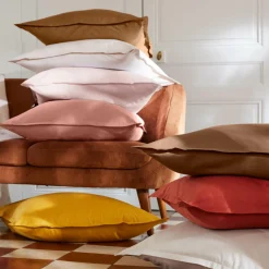EMINZA Drap plat percale de coton (270 x 300 cm) Cali Blanc Clearance