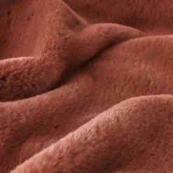 EMINZA Édredon fausse fourrure (90 x 220 cm) Finn Terracotta Online