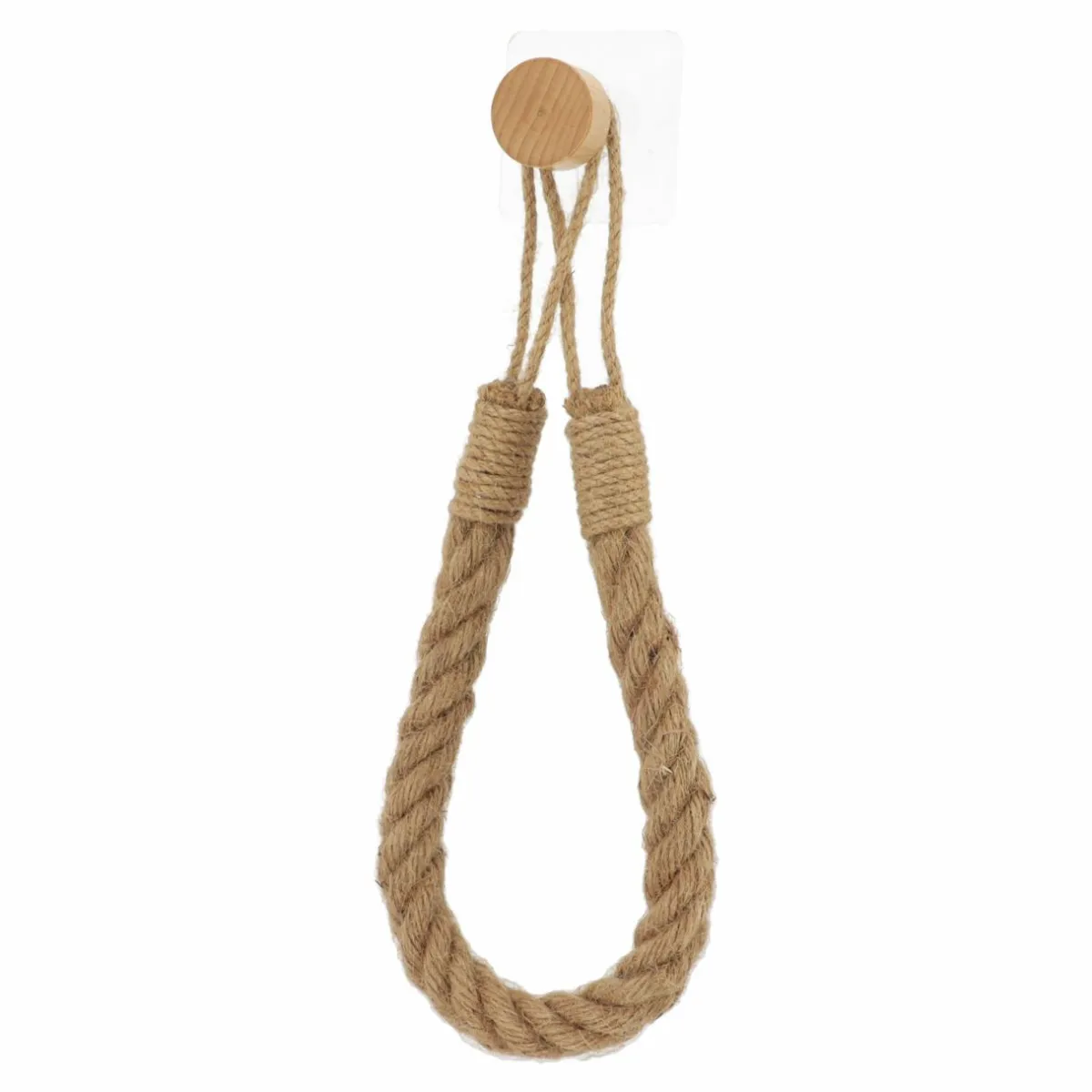 TENDANCE Dérouleur de papier - porte serviette adhésif Easy Chic Corde Naturel Clearance