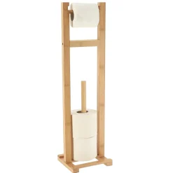 TENDANCE Dérouleur papier toilette avec réserve Nature bambou Naturel Outlet