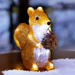Feeric Lights & Christmas Ecureuil lumineux 20 LED (H20 cm) Tad Blanc froid Blanc chaud Sale