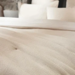 EMINZA Edredon coton nid d'abeille (90 x 220 cm) Eva Beige Sale