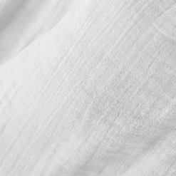 EMINZA Edredon gaze de coton (150 x 150 cm) Gaïa chantilly Blanc Discount